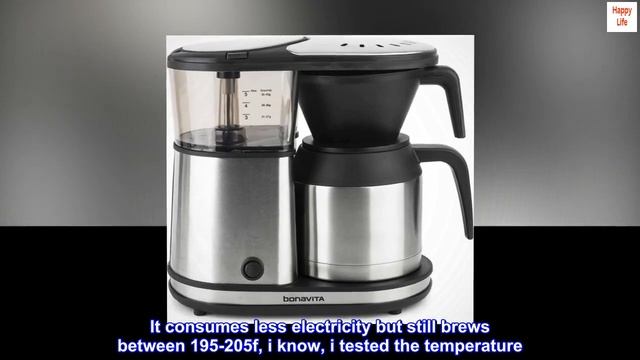Bonavita 5 Cup Coffee Maker, One-Touch Pour Over Brewing with Thermal Carafe, Stainless Steel смотреть онлайн