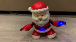 Музыкальный Дед Мороз. Починили. Теперь танцует.
