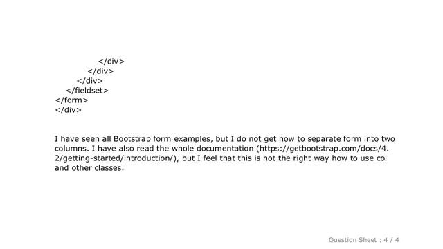 HTML : Dividing form into two columns with twitter bootstrap смотреть онлайн