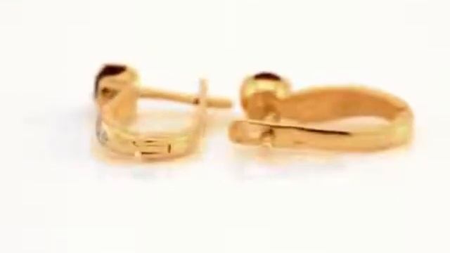 Серьги из золота с гранатом "Монако" ТС2255Г смотреть онлайн