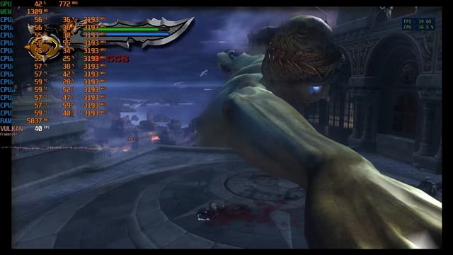 God of War II RPCS3 (Emulador de PS3) Teste Xeon E5-2667 смотреть онлайн