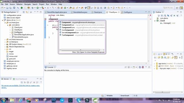 Understanding dependency injection and inversion of control in spring | DI | IoC | Spring core смотреть онлайн