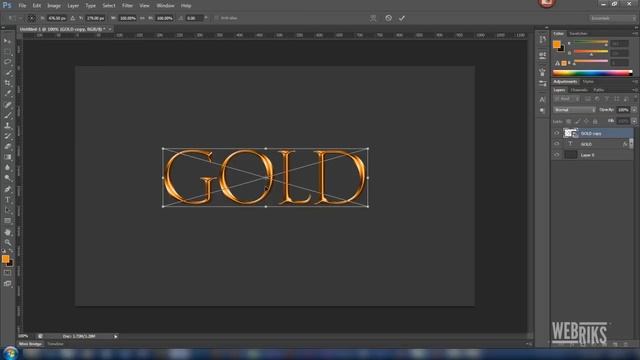 Photoshop Tutorial: How to create Gold text effect using layer styles. смотреть онлайн