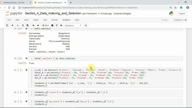 Pandas 4.5: Data Selection In Pandas DataFrame | How To Select Data From DataFrame in Pandas| смотреть онлайн