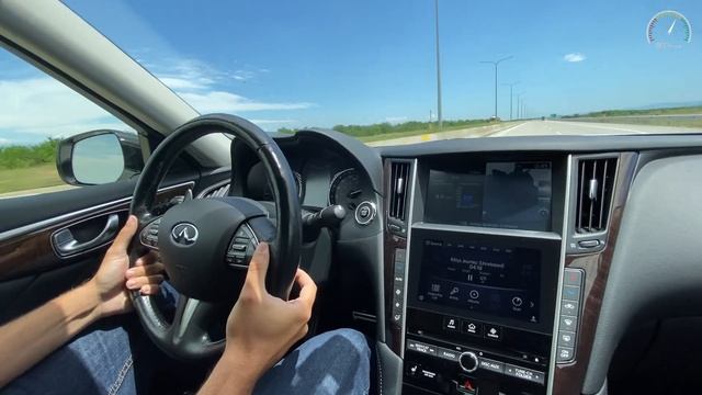 364HP Infiniti Q50S Hybrid 110-240km acceleration смотреть онлайн