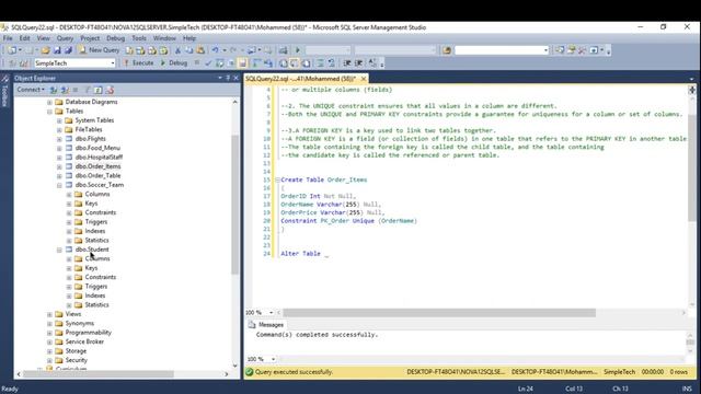 SQL Tutorials - 6.Constraints - Primary key / Unique Key / Foreign Key смотреть онлайн