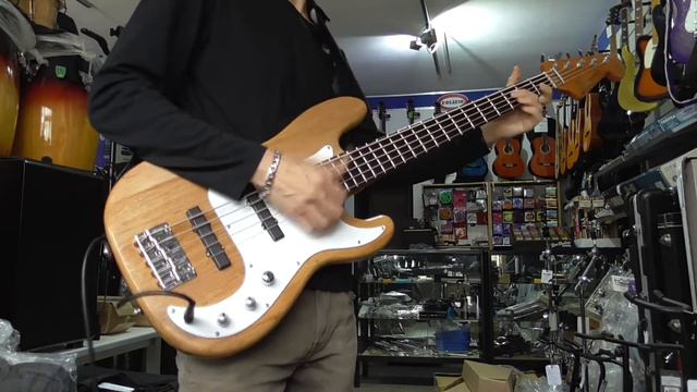 Groove and slap bass , testing a bass, 5 strings SX vintage series #bassgroove #bassslap #SXbass смотреть онлайн