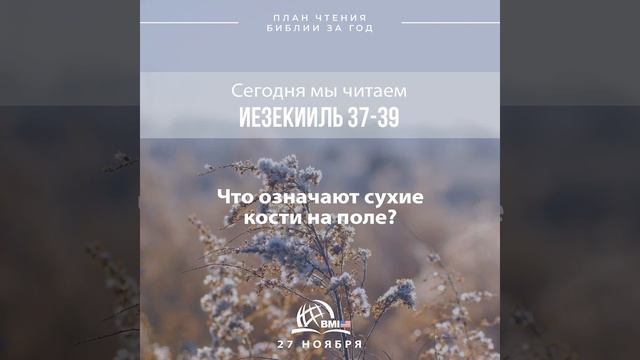 27 ноября (Иезекииль 37-39) | План чтения Библии за год смотреть онлайн