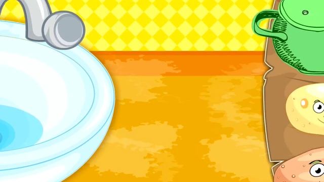 помой картошку))