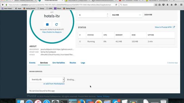 Pivotal Web Services - Integrate Spring boot application with MySQL using Services смотреть онлайн