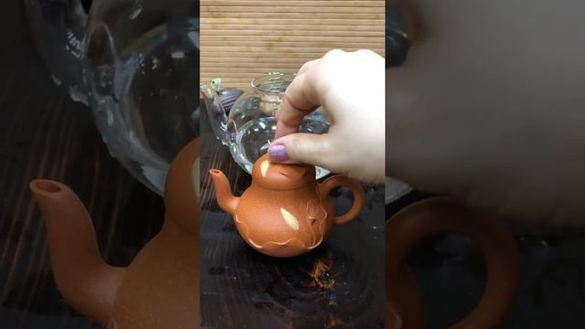 Чайник # 18140, исинская глина, 166 мл./Teapot # 18140, Yixing Clay, 166 Ml.