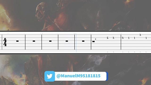 Attack on Titan - Eye Water Guitar Tab / Guitar Tutorial TABS смотреть онлайн