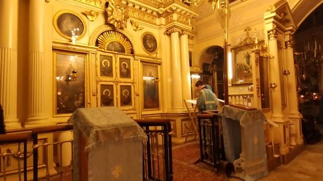 Всенощное биение под праздник Благовещения Пресвятой Богородицы 6 апреля 2020 часть 5 смотреть онлайн