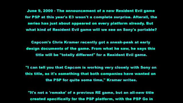 Resident Evil PSP Details смотреть онлайн
