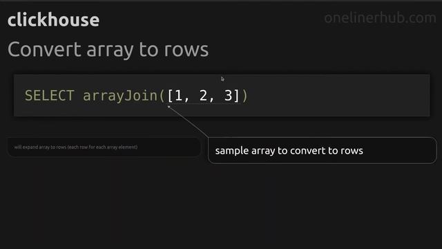 Convert array to rows #clickhouse смотреть онлайн