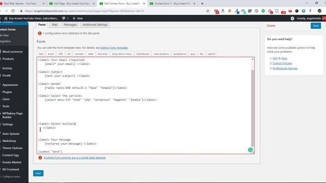 How To Setup Contact Form 7 Wordpress Plugin IN 2019 смотреть онлайн