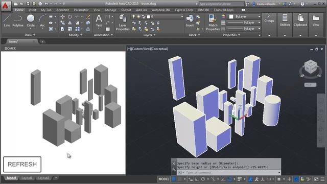 Isometric solids in AutoCAD using Isomer смотреть онлайн