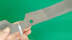 Нож фрезы левый (прямой, нового образца) КадВи мотоблока Угра