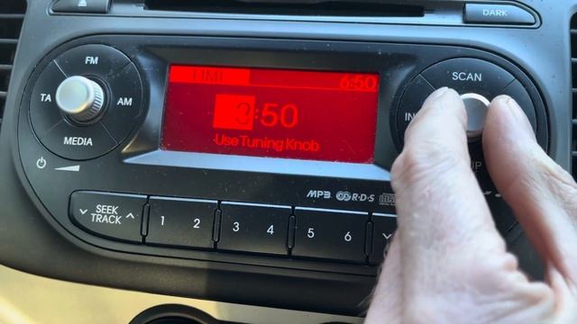 Kia Picanto Clock Set Manual & RDS Set the clock settings смотреть онлайн