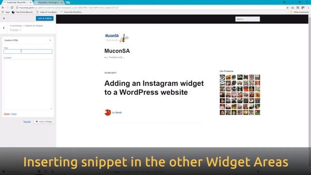 Adding a SnapWidget Instagram widget to your Wordpress website using the Make theme смотреть онлайн