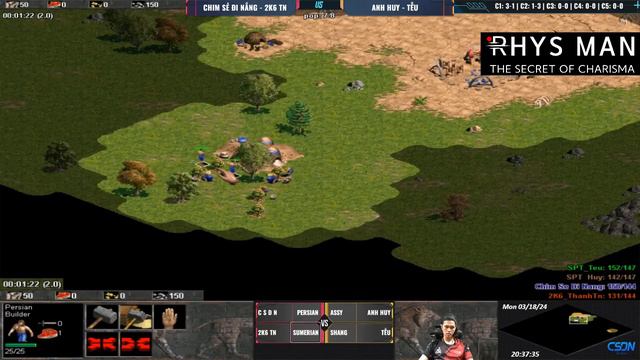 Chim Sẻ Đi Nắng - 2k6TN vs Huy Sứt - Tễu  2v2 Random  18032024 aoe chimsedinang