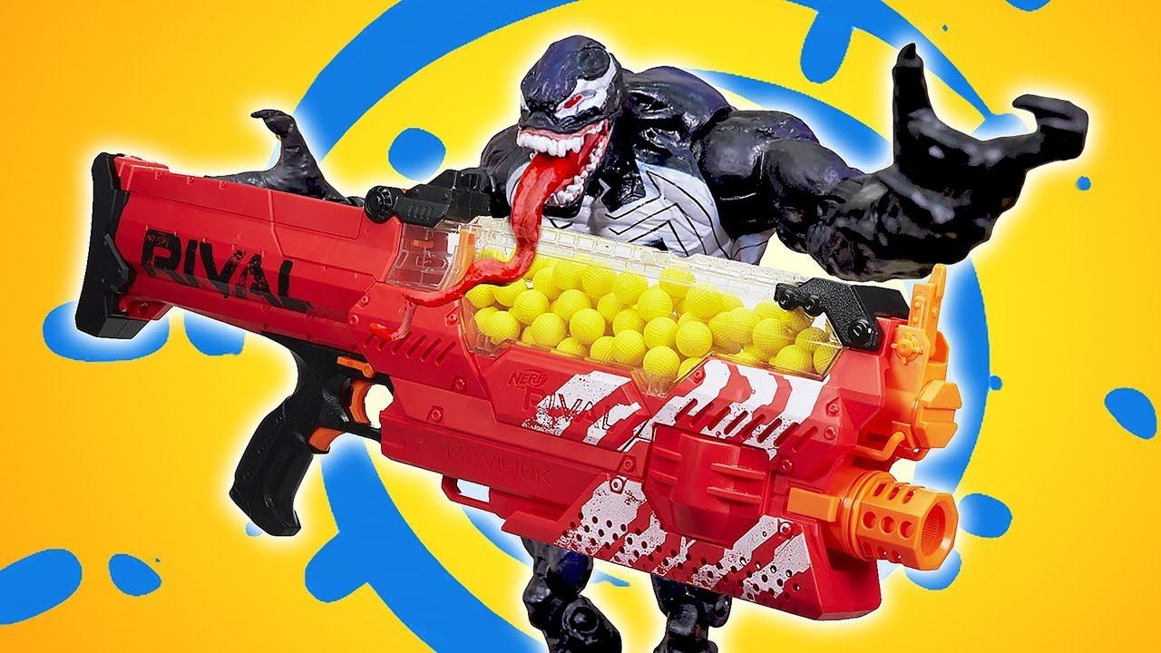 Nerf Battle & Fun Games With Nerf Guns: Venom Vs Nerf Fortnite - Funny Videos