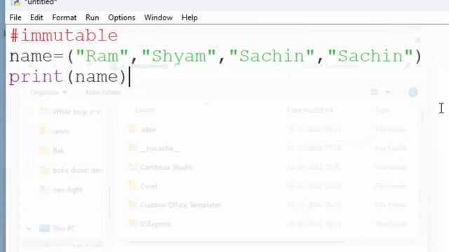 Attribute error in Tuple data type in Python@COMPUTEREXCELSOLUTION смотреть онлайн