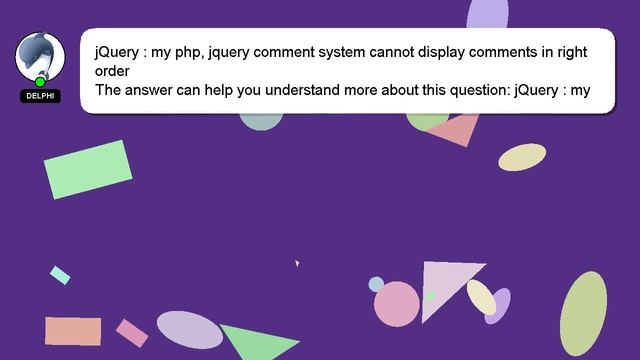 jQuery : my php, jquery comment system cannot display comments in right order смотреть онлайн
