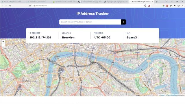 IP Address Tracker - Frontend Mentor Challenge смотреть онлайн