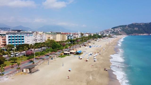 Достопримечательности Алании - Пляж "Клеопатра", крепость "Alanya Kalesi" смотреть онлайн