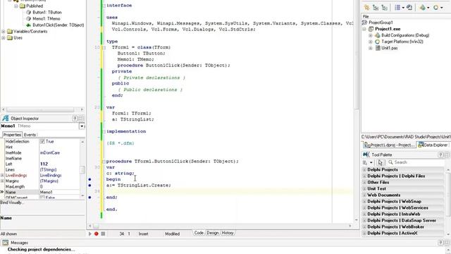 Урок 2 (Типы данных, объединение переменных функций) Delphi xe смотреть онлайн