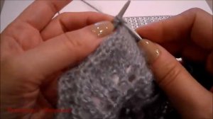 Шаль "Замерзшие листья".Часть №2