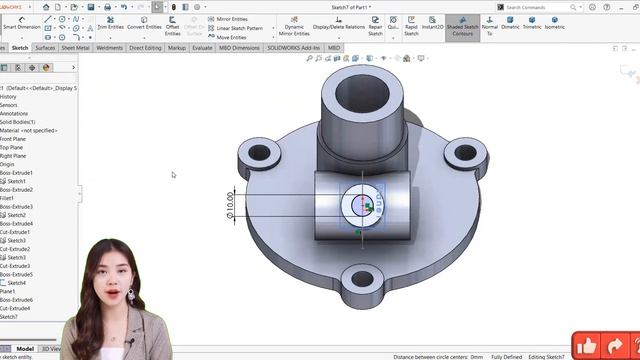 BÀI TẬP NÂNG CAO SOLIDWORKS | CAD CAM SI смотреть онлайн