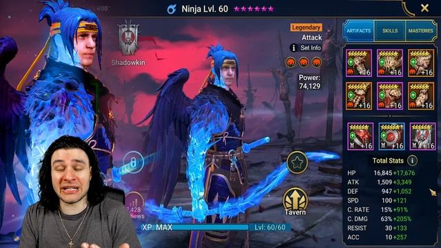MAX Damage Ninja Bateater Clan Boss Team I Raid Shadow Legends смотреть онлайн