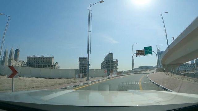 Dubai Driving. Dubai Marina - Dubai Harbour - Mall Of The Emirates.