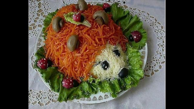 Как украсить или оформить новогодний салат. How to decorate Christmas/New Year Salad смотреть онлайн