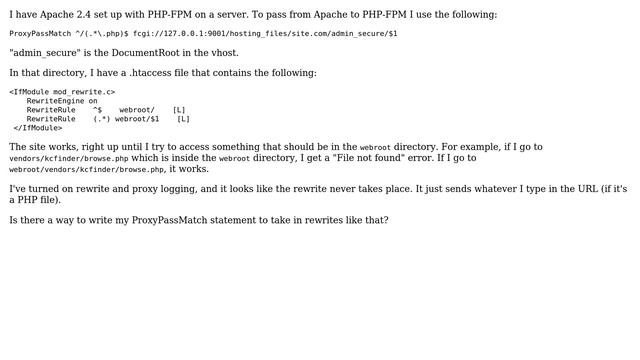DevOps & SysAdmins: Apache 2.4 with PHP-FPM .htaccess redirection смотреть онлайн