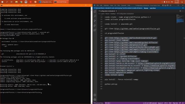 Progrockdiffusion, installation locale de Disco Diffusion смотреть онлайн