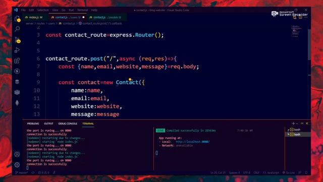 Contact api || Blog website Node And Vue | Part - 18 смотреть онлайн