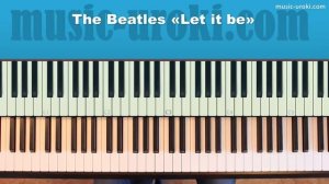 The Beatles «Let it Be» / Битлз "Лет ит би" (piano cover + Tutorial + Ноты)