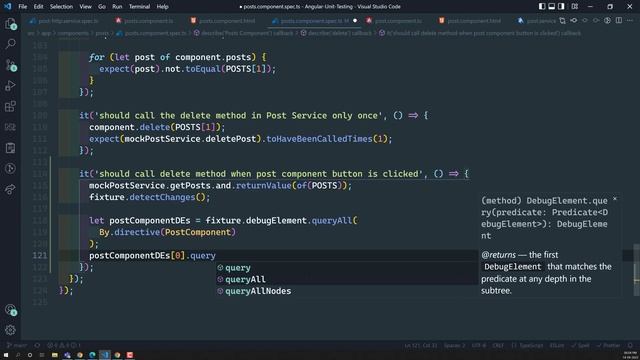 37. Triggering child component Button click Event and catch it in parent component - Angular Testin смотреть онлайн