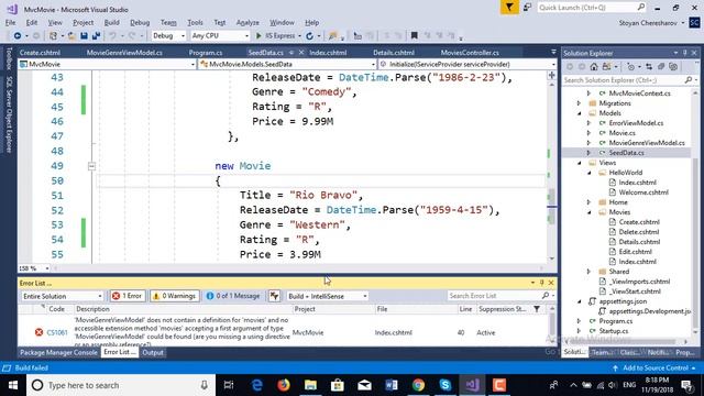 ASP.NET Core MVC Part 2/2 смотреть онлайн