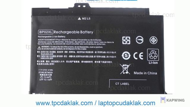 Pin Laptop HP Pavilion 15-AW / 15-AU Series ( BP02XL - BP02041XL - HSTNN-LB7H HSTNN-UB7B 7.7V 41Wh смотреть онлайн