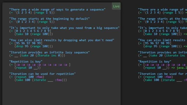 Learn Clojure 10. Lazy Sequences - Clojure Koans Walkthrough in Light Table IDE смотреть онлайн