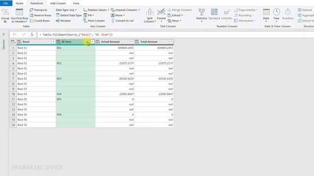Excel Power Query in Tamil | Add New Column From Examples using Power Query | Prabas MS Office смотреть онлайн