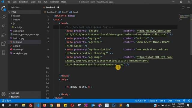 HTML Tutorial in Hindi [Part 47] - What is OG Tag, Open Graph Tags and Twitter card tags смотреть онлайн