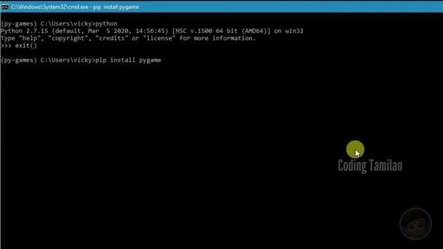 PYGAME BASIC TUTORIAL IN TAMIL | PYTHON 3 PYGAME TUTORIAL FOR BEGINNERS | PYTHON 2.7 |CODINGTAMILAN смотреть онлайн