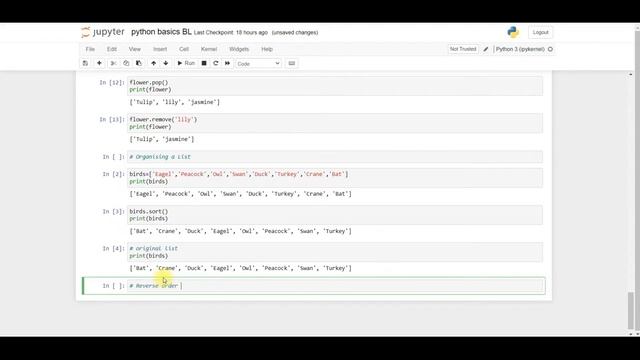 PYTH 19 : Printing List in Reverse Order in python смотреть онлайн