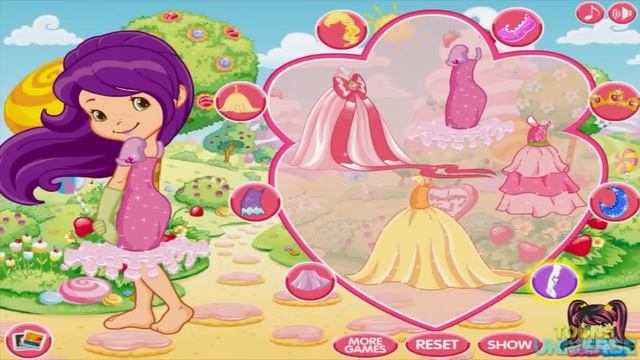 Strawberry Shortcake Berry Sweet Princess Dress Up Game смотреть онлайн