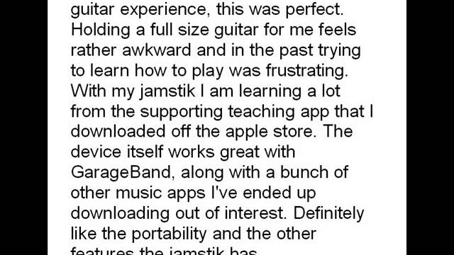 JamStik The Guitar for your iPad смотреть онлайн